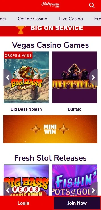 Bally casino app.