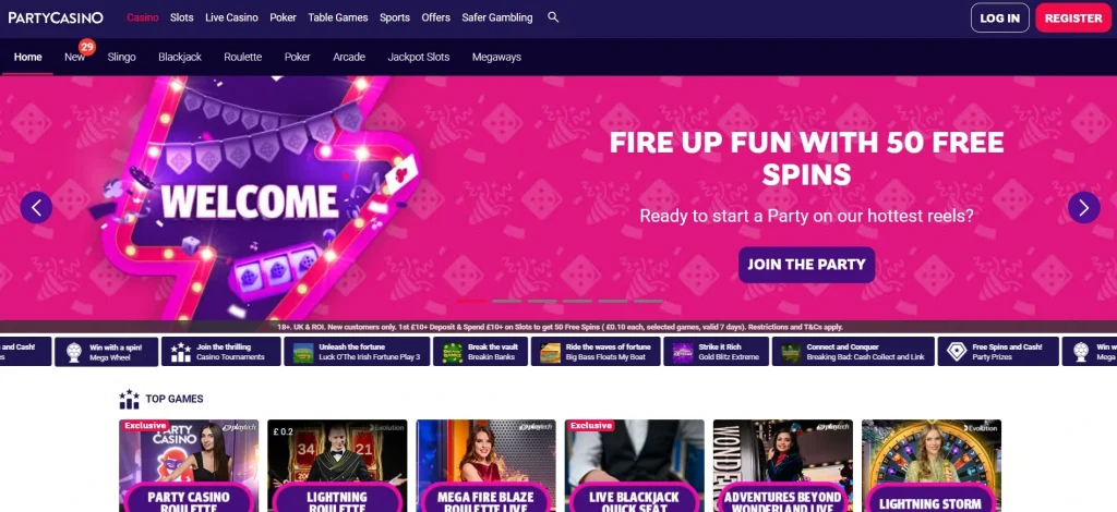 Party casino.