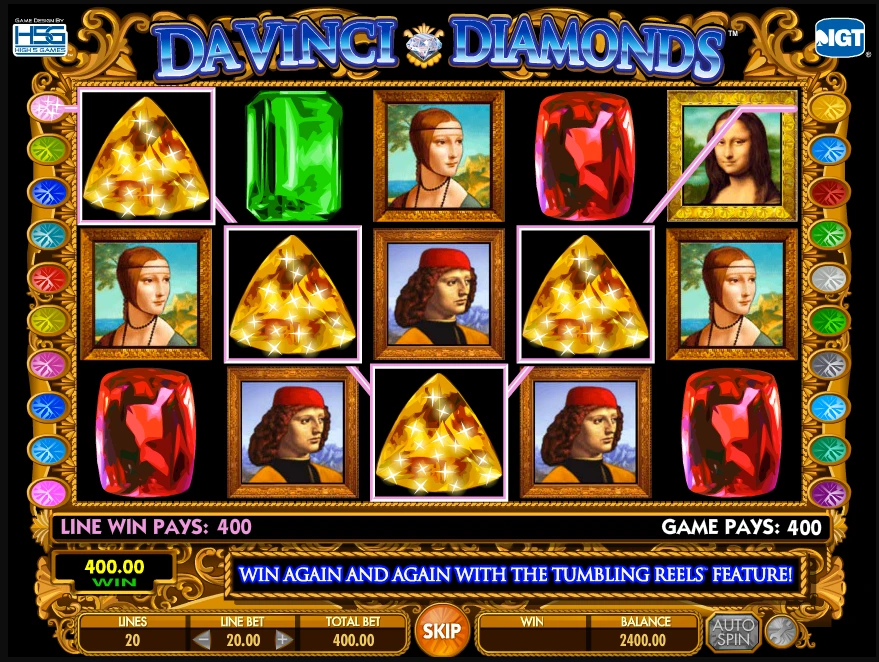 Da Vinci diamonds demo.
