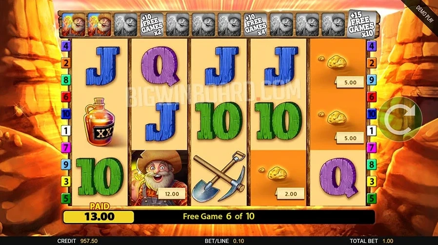 Gold strike bonanza demo.