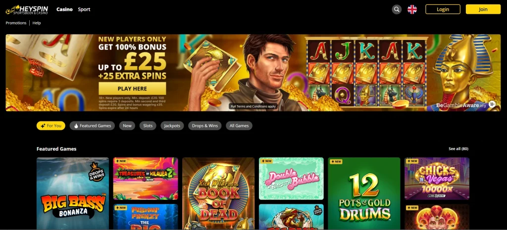 Heyspin casino online.