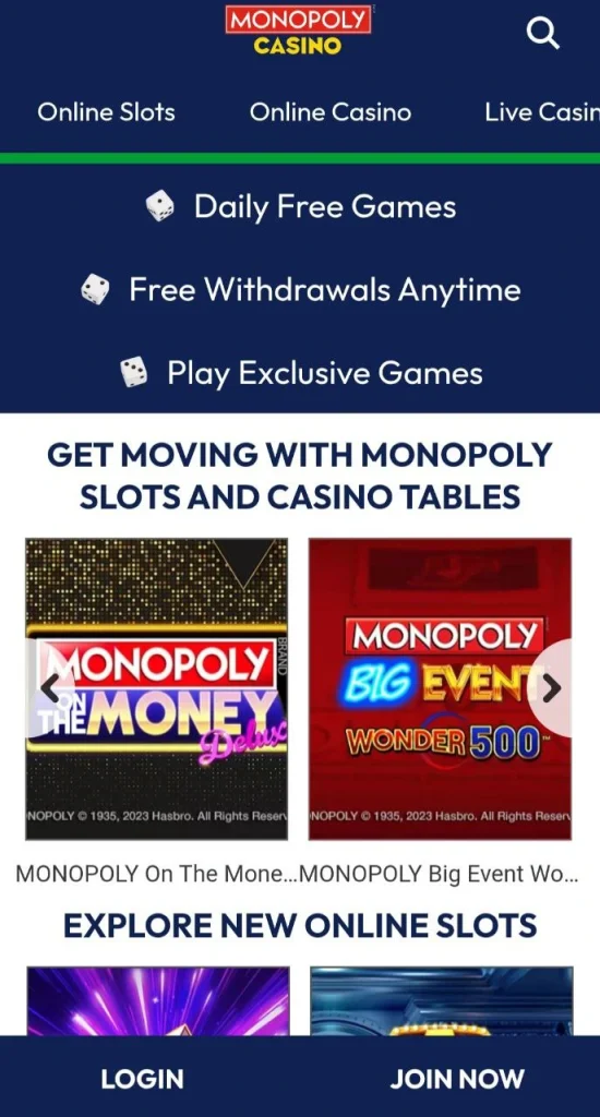 Monopoly casino mobile.