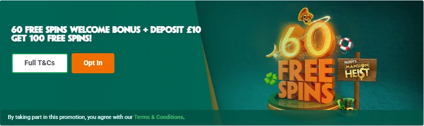 Paddy power bonus.