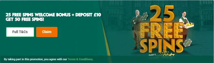 Paddy power casino bonus.