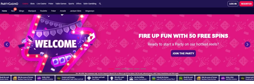 Party casino online.